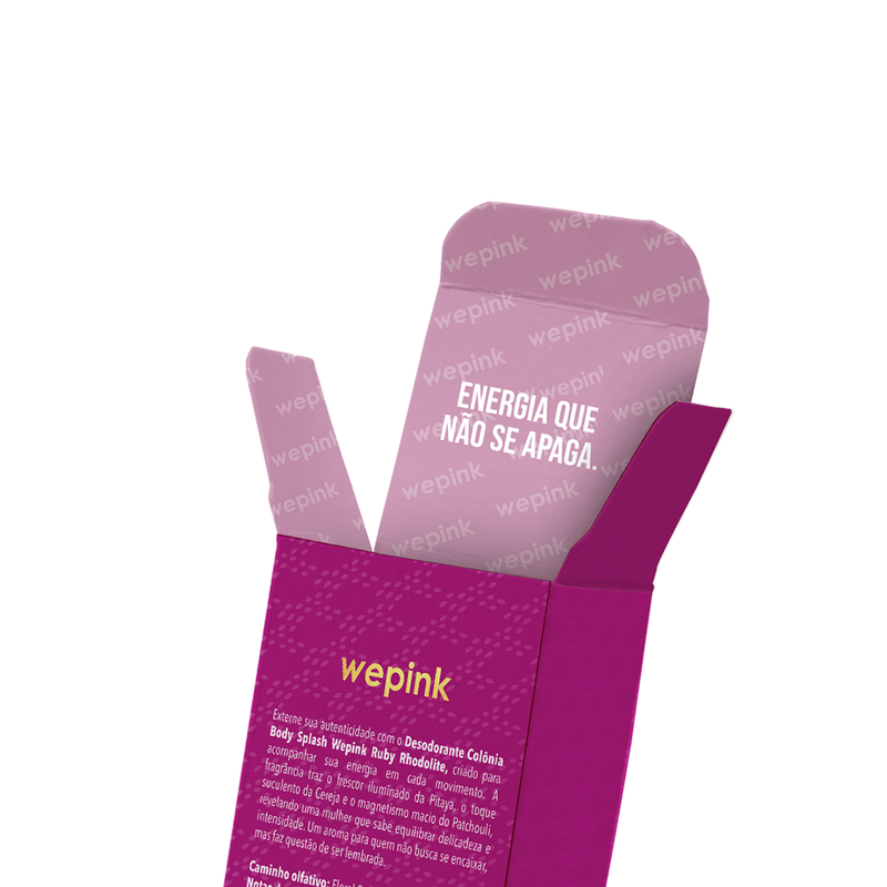 Body Splash Ruby Rhodolite Desodorante Colônia 200ml - Wepink - Imagem 5