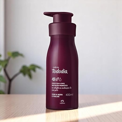 Creme Desodorante Nutritivo para o Corpo Tododia Cereja Negra e Praliné - Imagem 3